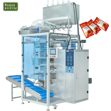 Máquina de embalaje de salsa de bolsa pequeña, máquina de embalaje de salsa de tomate, máquina de procesamiento de salsa de chile